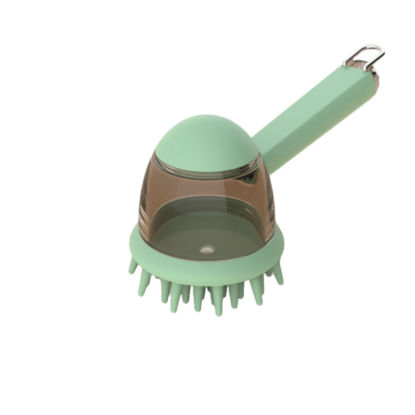 Pet Bath & Massage Brush with Shampoo Dispenser